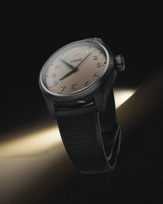 Oris,ProPilot 41mm,41mm,Carbon,Stainless Steel,Sand,Automatic,Day,41hours,01 733 7802 8766,01 733 7802 8766-07 4 20 30GLC