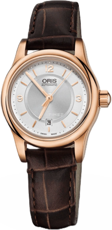 Oris,Classic 28.50mm,28.50mm,Stainless Steel,Silver,Automatic,Day,38hours,01 561 7650 4831,01 561 7650 4831-07 6 14 10