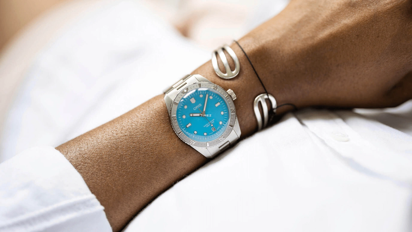 Oris,Divers 65 38mm,38mm,Stainless Steel,Blue,Automatic,Day,Sapphire,Crystal Glass,01 733 7771 4055,01 733 7771 4055-07 8 19 18