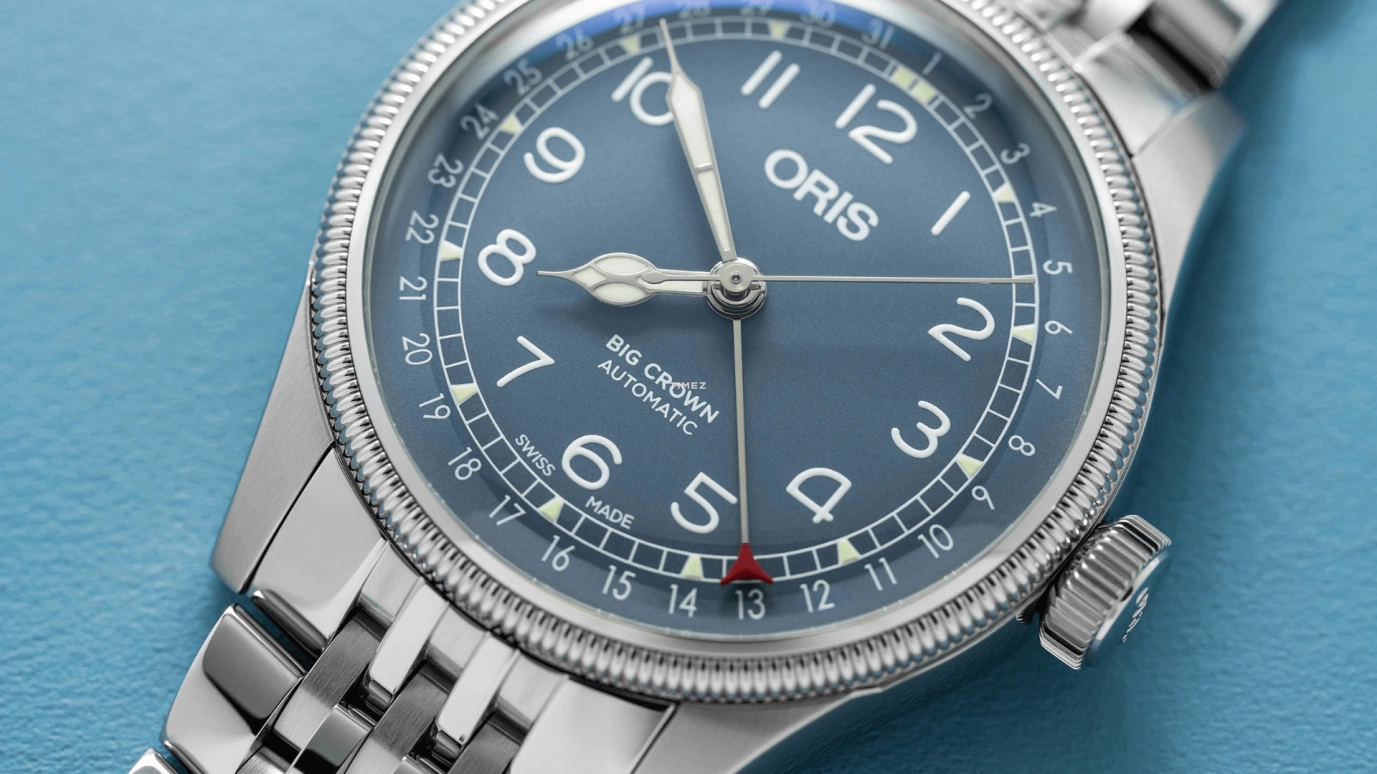 Oris,Big Crown 40mm,40mm,Stainless Steel,Blue,Automatic,Day,41hours,01 754 7785 4065,01 754 7785 4065-07 8 20 02