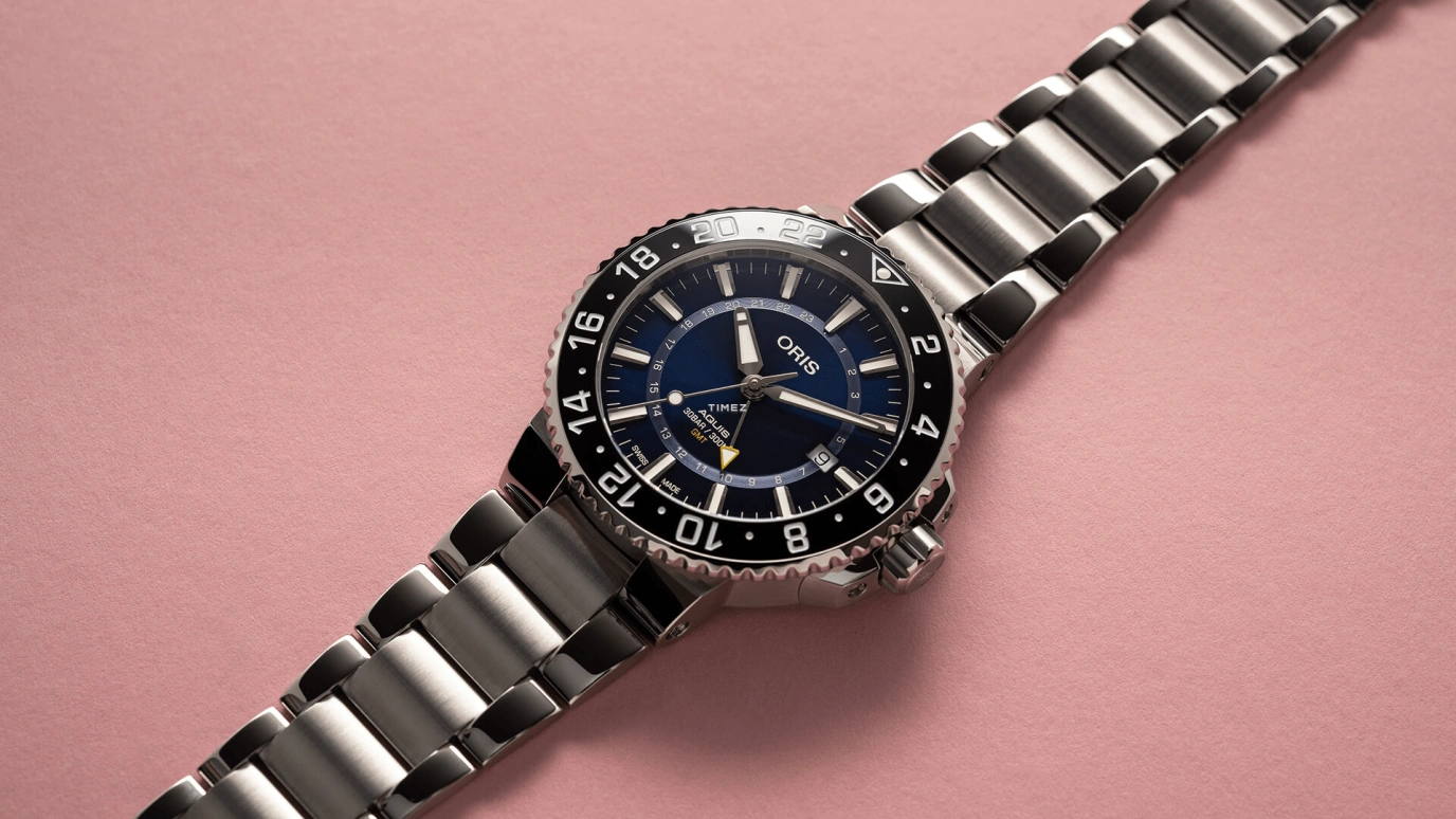 Oris,Aquis 43.50mm,43.50mm,Stainless Steel,Blue,Automatic,Day,Dule Time,01 798 7754 4135,01 798 7754 4135-07 8 24 05PEB