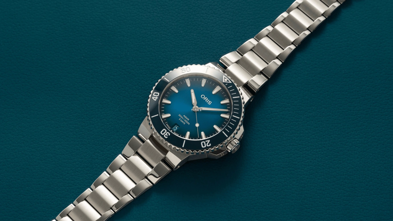 Oris,Aquis 43.50mm,43.50mm,Stainless Steel,Blue,Automatic,Day,120hours,01 400 7790 4135,01 400 7790 4135-07 8 23 02PEB
