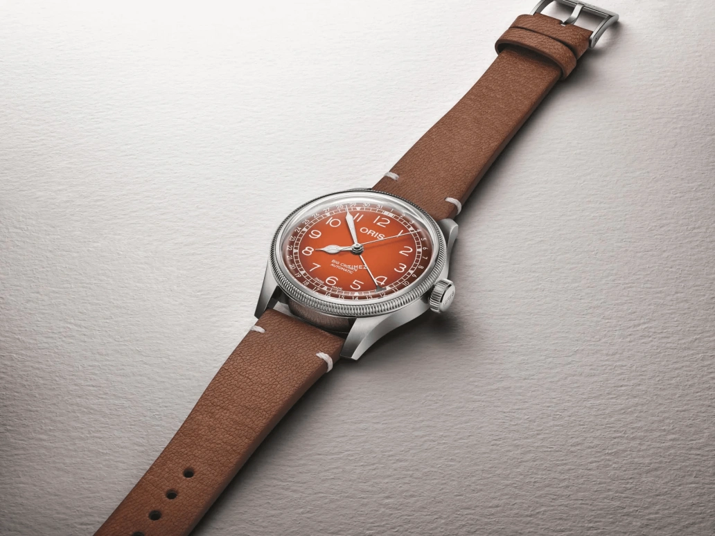 Oris,Big Crown 40mm,40mm,Stainless Steel,Orange,Automatic,Day,41hours,01 754 7785 4068,01 754 7785 4068-Set