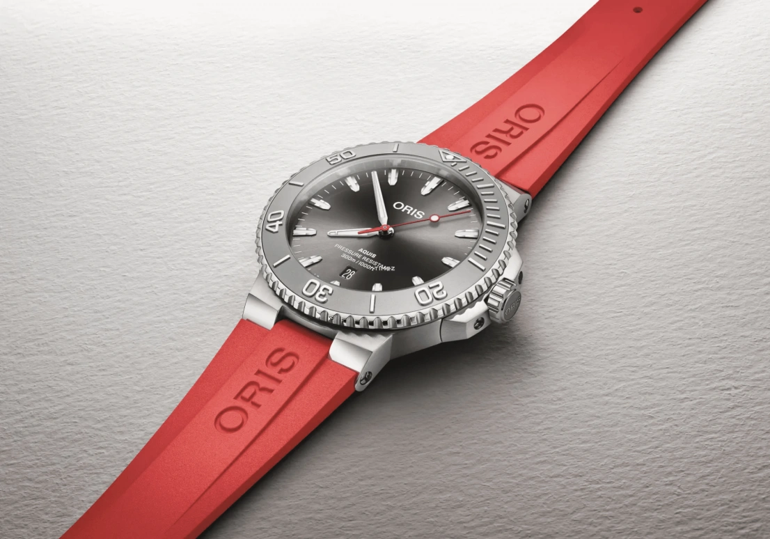 Oris,Aquis 43.50mm,43.50mm,Stainless Steel,Grey,Automatic,Day,41hours,01 733 7789 4153,01 733 7789 4153-07 4 23 36FC