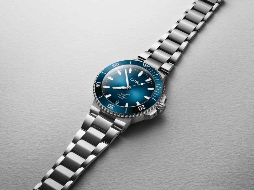 Oris,Aquis 43.50mm,43.50mm,Stainless Steel,Blue,Automatic,Day,120hours,01 400 7790 4135,01 400 7790 4135-07 8 23 02PEB