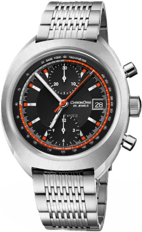 Oris,Chronoris 40mm,40mm,Stainless Steel,Black,Automatic,Chronograph,Day,01 673 7739 4034,01 673 7739 4034-SET MB