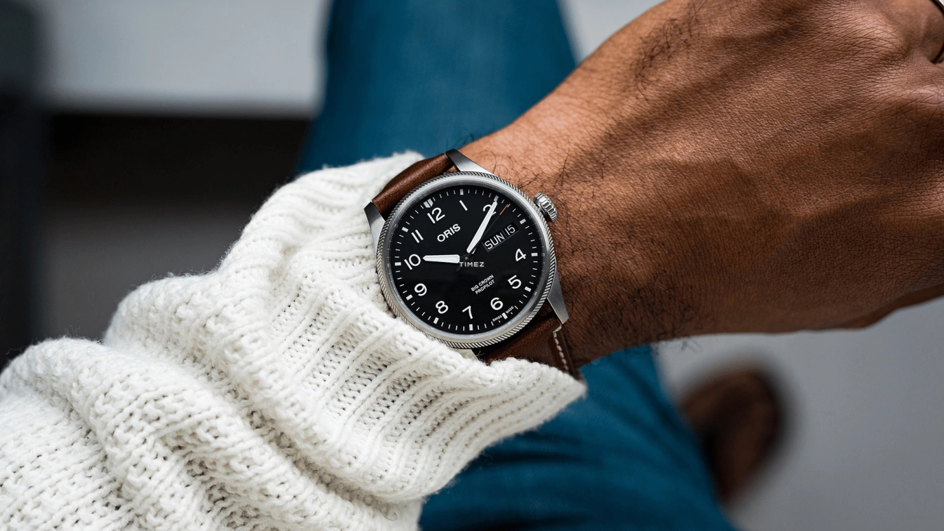 Oris,ProPilot 44mm,44mm,Stainless Steel,Black,Automatic,Date,Day,01 752 7760 4164,01 752 7760 4164-07 8 22 08