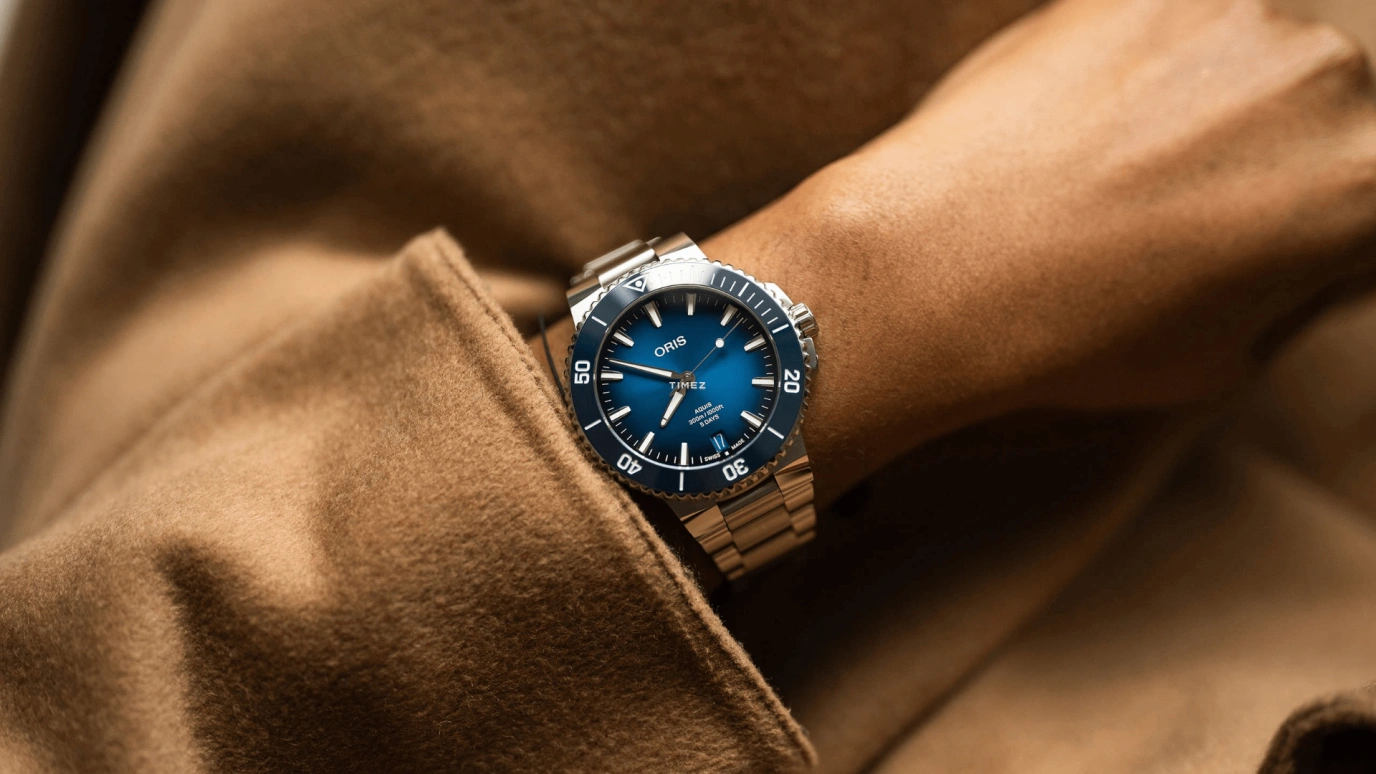 Oris,Aquis 43.50mm,43.50mm,Stainless Steel,Blue,Automatic,Day,120hours,01 400 7790 4135,01 400 7790 4135-07 8 23 02PEB