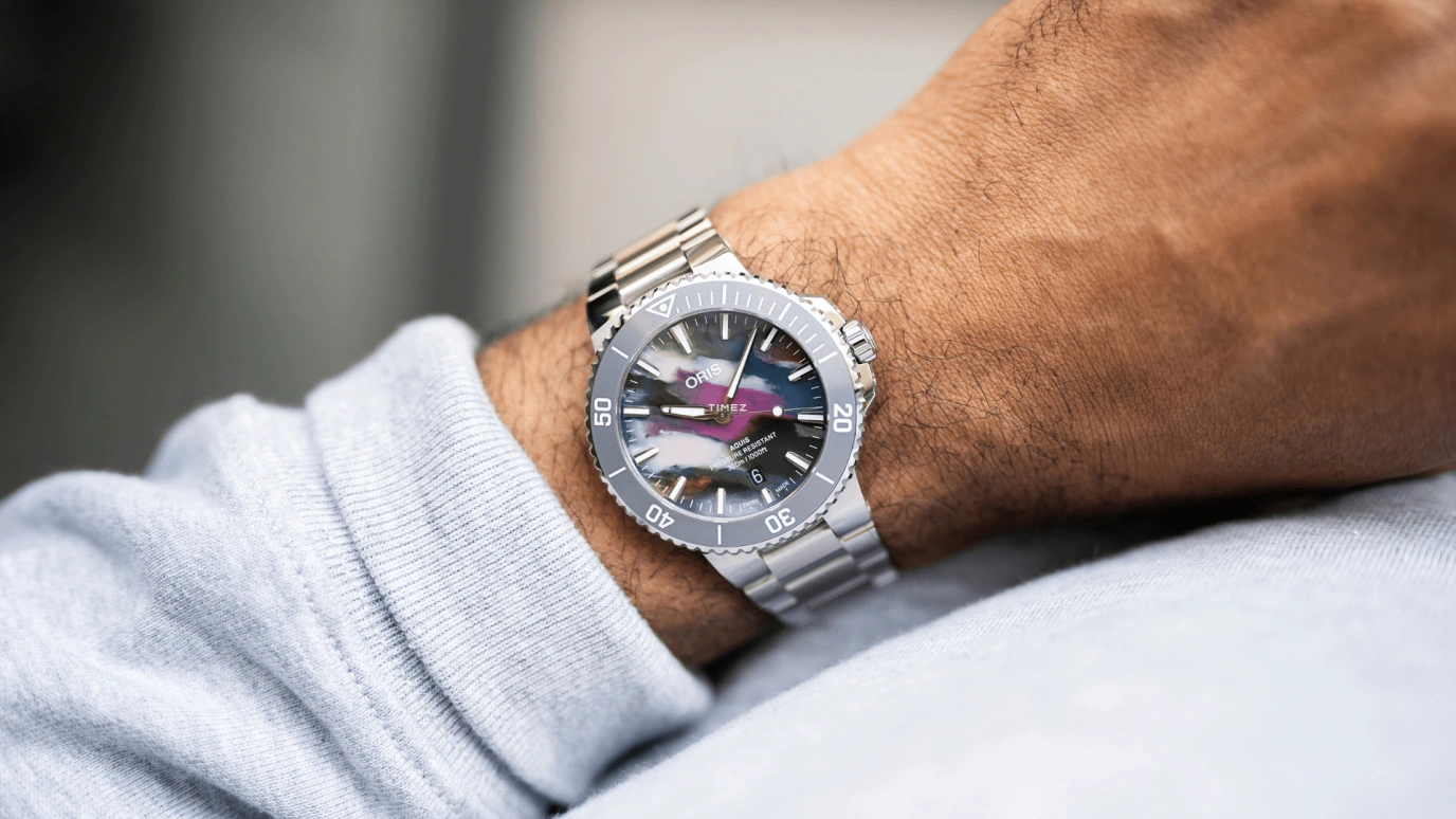 Oris,Aquis 41.50mm,41.50mm,Stainless Steel,Multi-Color,Automatic,Day,41hours,01 733 7787 4150,01 733 7787 4150-07 8 22 04PEB