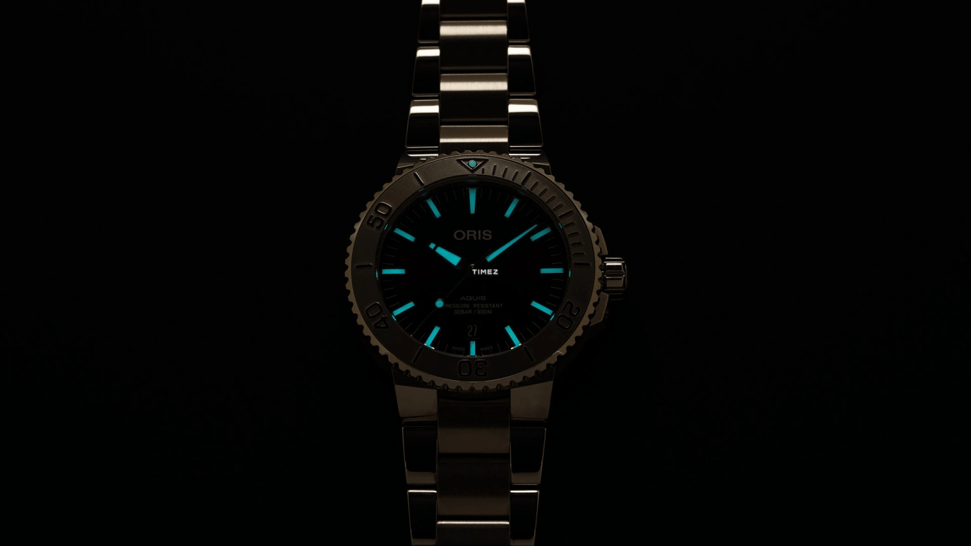 Oris,Aquis 43.50mm,43.50mm,Stainless Steel,Red,Automatic,Day,Sapphire,Crystal Glass,01 733 7730 4158,01 733 7730 4158-07 8 24 05PEB