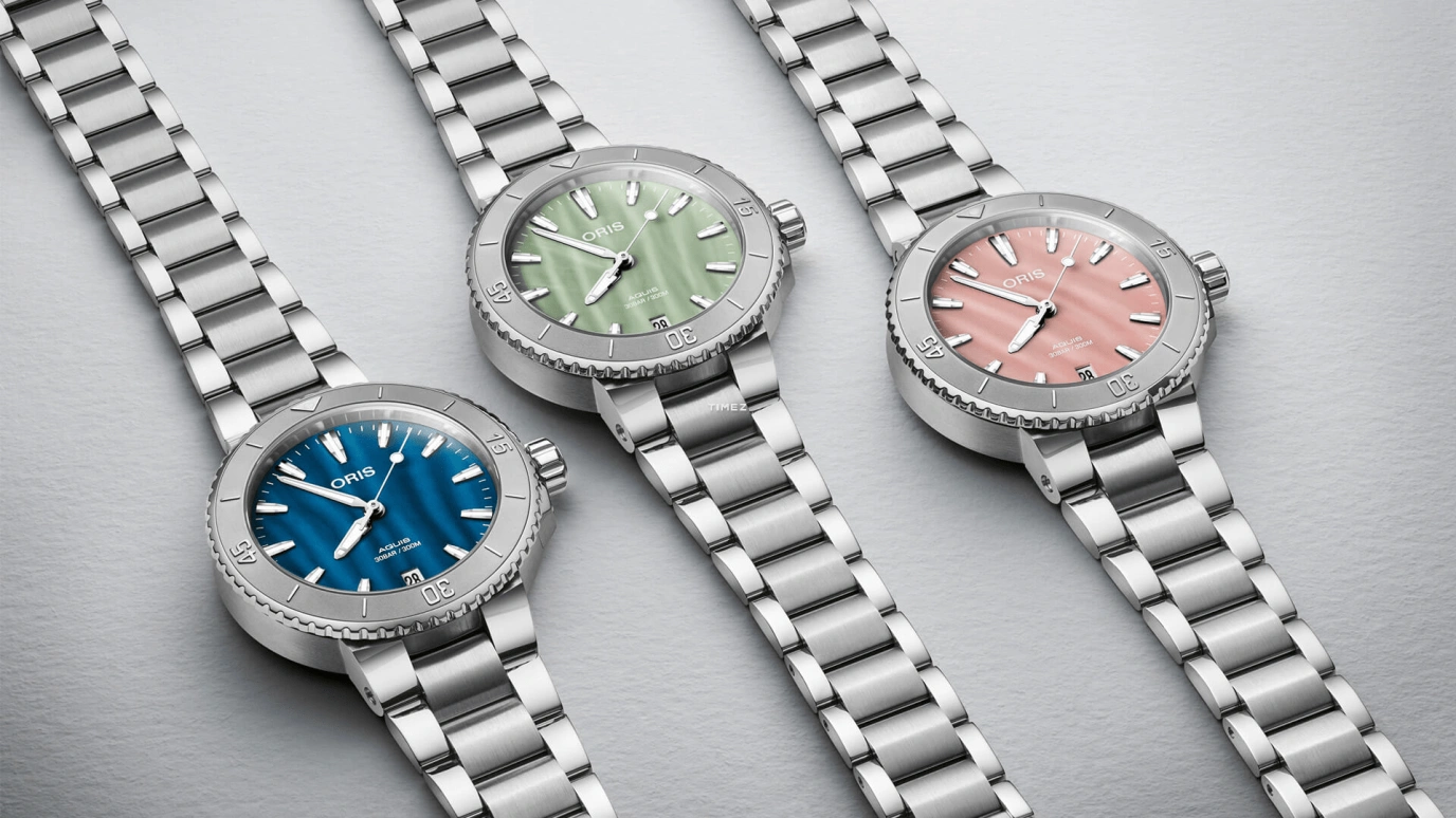 Oris,Aquis 36.50mm,36.50mm,Stainless Steel,Green,Automatic,Day,Sapphire,Crystal Glass,01 733 7770 4157,01 733 7770 4157-07 8 18 05P