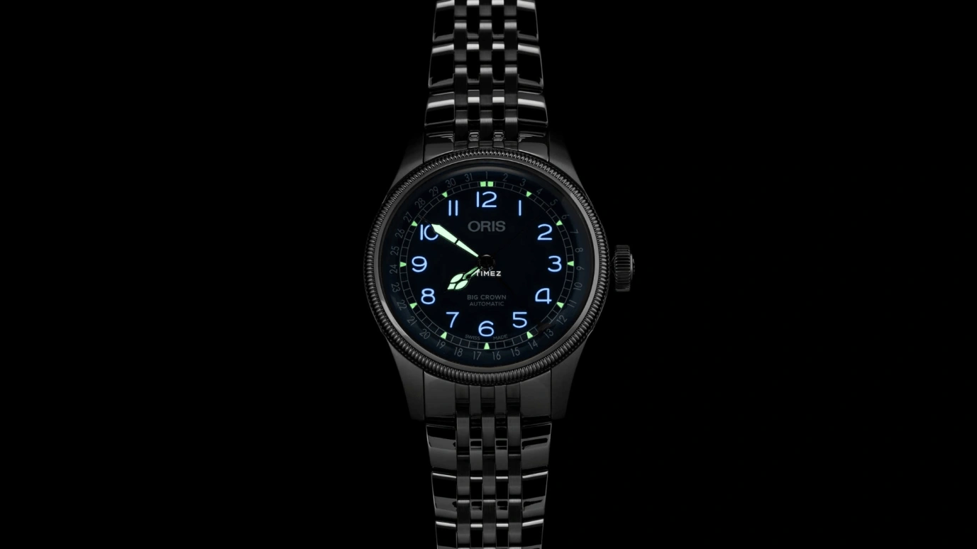 Oris,Big Crown 40mm,40mm,Stainless Steel,Blue,Automatic,Day,41hours,01 754 7785 4065,01 754 7785 4065-07 8 20 02