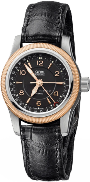 Oris,Big Crown 30mm,30mm,Stainless Steel,Black,Automatic,Date,38hours,01 584 7626 4364,01 584 7626 4364-07 5 15 76FC