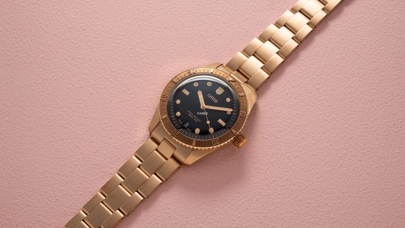 Oris,Divers 65 38mm,38mm,Bronze,Black,Automatic,Day,41hours,01 733 7771 3154,01 733 7771 3154-07 8 19 15