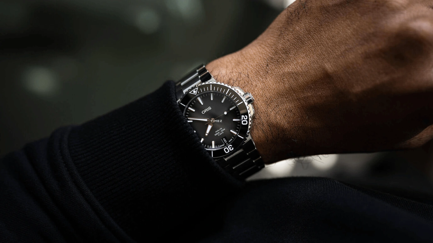 Oris,Aquis 41.50mm,41.50mm,Stainless Steel,Grey,Black,Automatic,Day,120hours,01 400 7769 4154,01 400 7769 4154-07 4 22 74FC