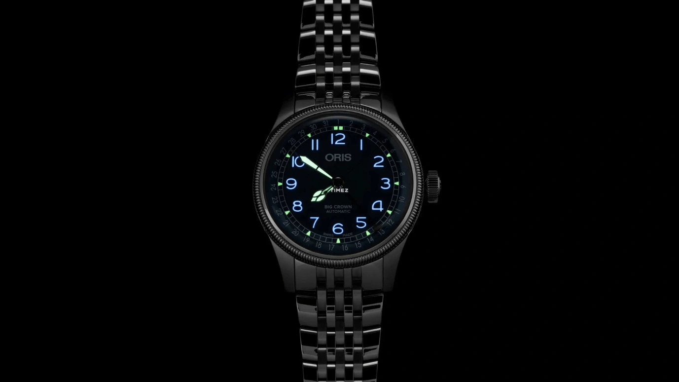 Oris,Big Crown 40mm,40mm,Stainless Steel,Blue,Automatic,Day,41hours,01 754 7785 4065,01 754 7785 4065-07 8 20 02
