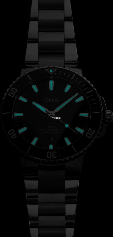 Oris,Aquis 43.50mm,43.50mm,Stainless Steel,Black,Automatic,Day,41hours,01 733 7789 4154,01 733 7789 4154-07 8 23 04PEB