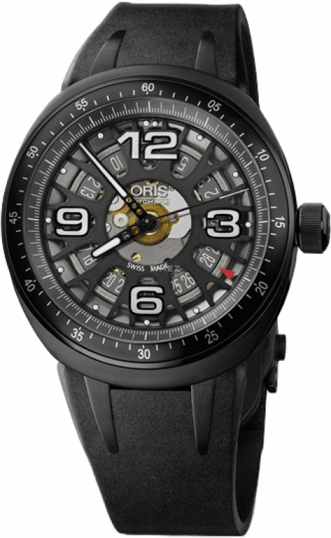 Oris,TT3 43.50mm,43.50mm,Titanium,Skeleton,Automatic,Day,38hours,01 733 7589 7714,01 733 7589 7714-SET