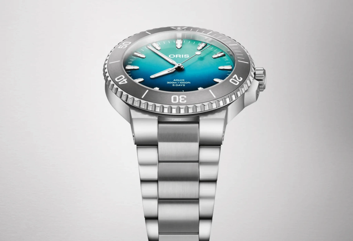 Oris,Aquis 43.50mm,43.50mm,Stainless Steel,Blue,Automatic,Day,Anti-magnetic,01 400 7790 4185,01 400 7790 4185-Set