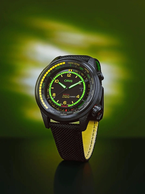 Oris,ProPilot 47mm,47mm,Titanium Carbide,Black,Automatic,Chronograph,Day,01 793 7775 8724,01 793 7775 8724-Set