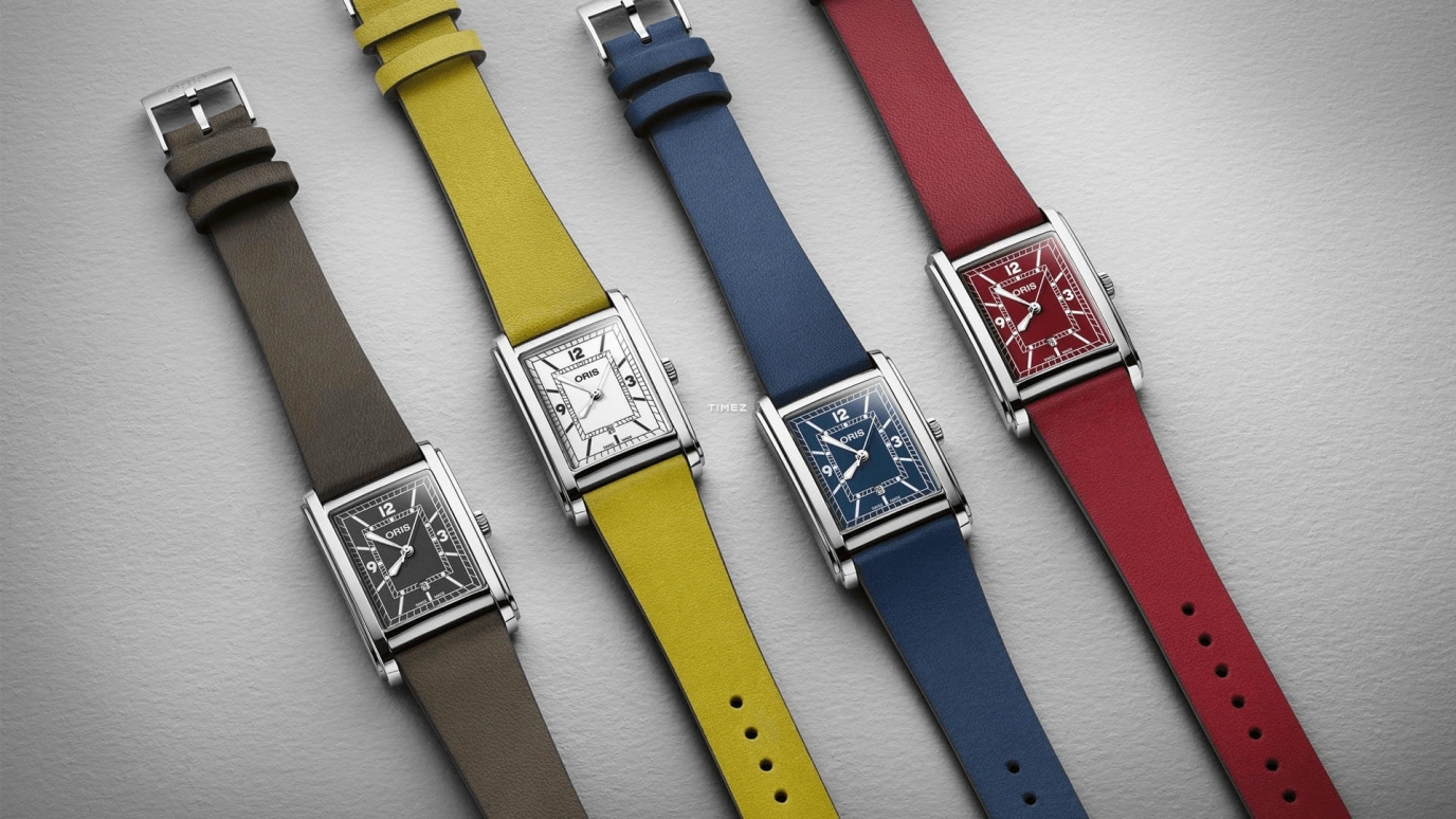 Oris,Rectangular 25.50x38mm,25.50x38mm,Stainless Steel,Red,Automatic,Day,38hours,01 561 7783 4068,01 561 7783 4068-07 5 19 18