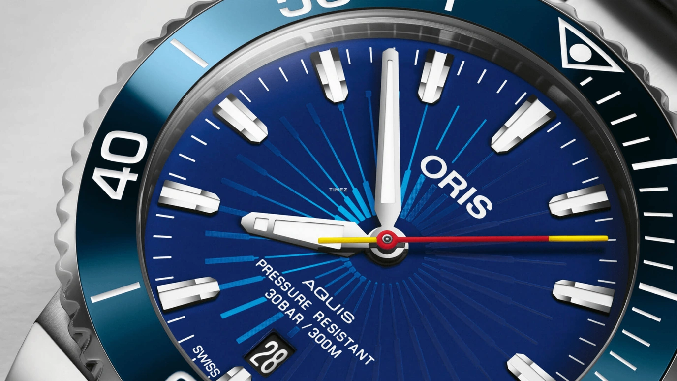 Oris,Other 41.50mm,41.50mm,Stainless Steel,Blue,Automatic,Day,Sapphire,Crystal Glass,01 733 7766 4185,01 733 7766 4185-Set