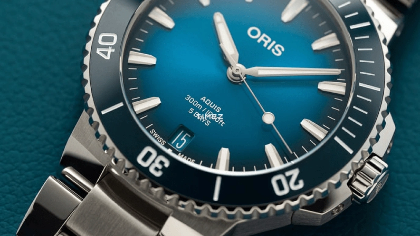 Oris,Aquis 43.50mm,43.50mm,Stainless Steel,Blue,Automatic,Day,120hours,01 400 7790 4135,01 400 7790 4135-07 8 23 02PEB