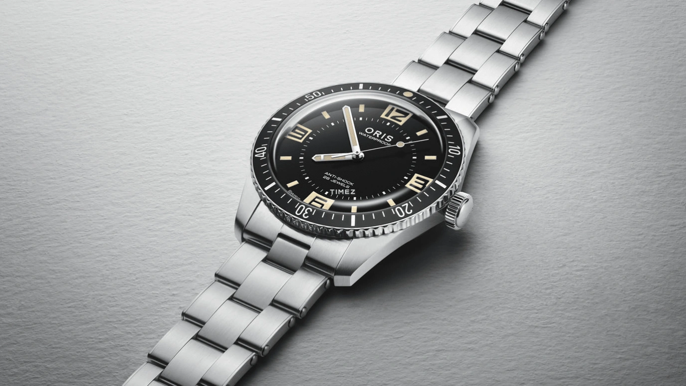 Oris,Divers 40mm,40mm,Stainless Steel,Black,Automatic,41hours,In-house Caliber,01 733 7772 4034,01 733 7772 4034-Set