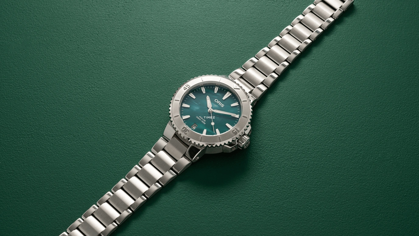 Oris,Aquis 36.50mm,36.50mm,Stainless Steel,Green,Automatic,Day,41hours,01 733 7770 4137,01 733 7770 4137-07 8 18 05P