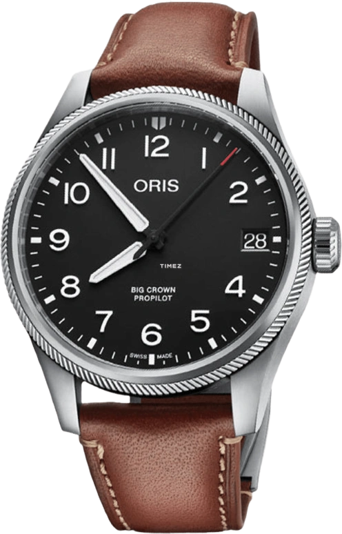 Oris,ProPilot 41mm,41mm,Stainless Steel,Black,Automatic,Day,38hours,01 751 7761 4164,01 751 7761 4164-07 6 20 07LC