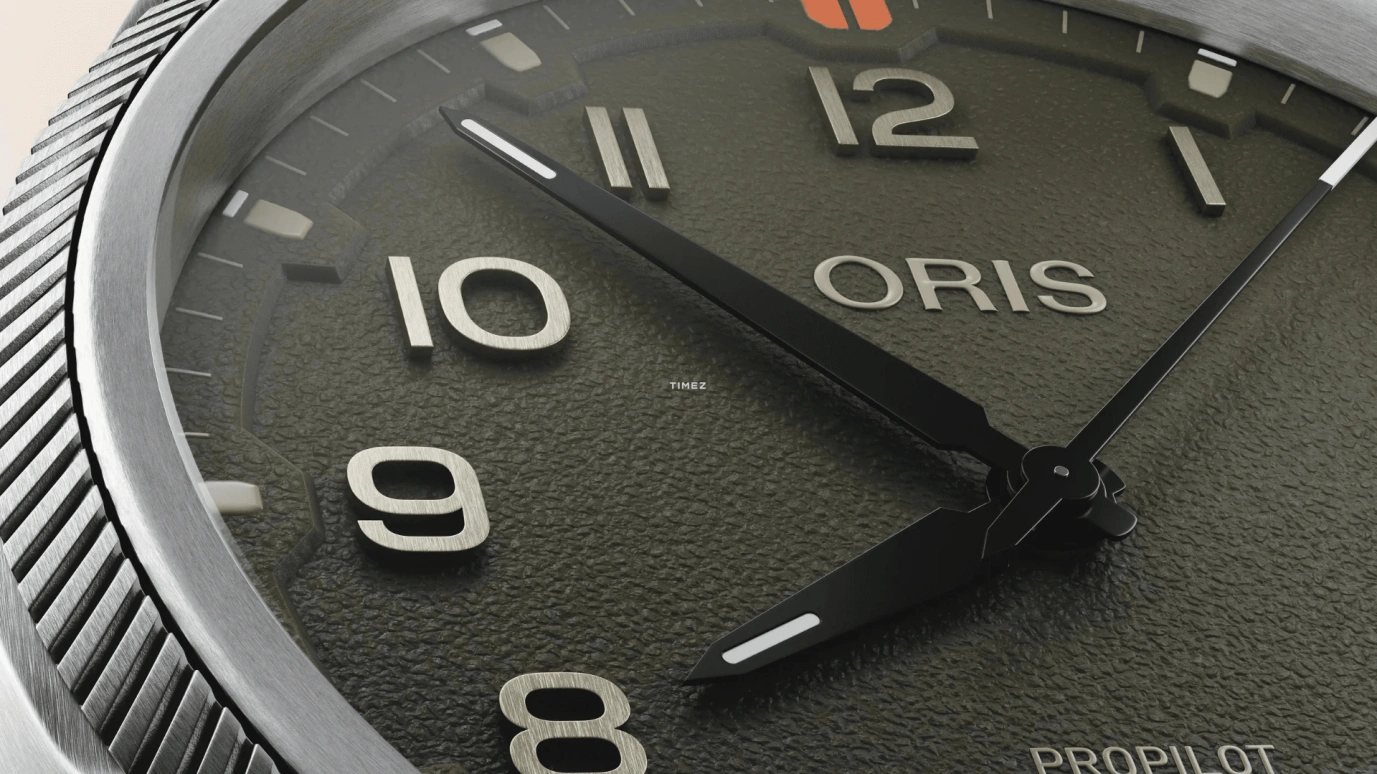Oris,ProPilot 41mm,41mm,Stainless Steel,Green,Automatic,Day,41hours,01 733 7805 4167,01 733 7805 4167-07 6 20 16LC
