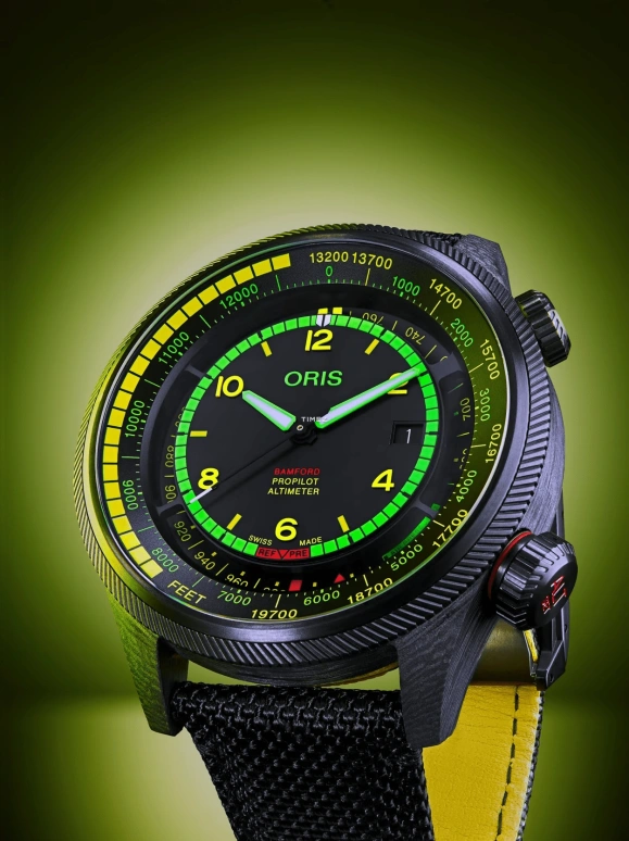 Oris,ProPilot 47mm,47mm,Titanium Carbide,Black,Automatic,Chronograph,Day,01 793 7775 8724,01 793 7775 8724-Set