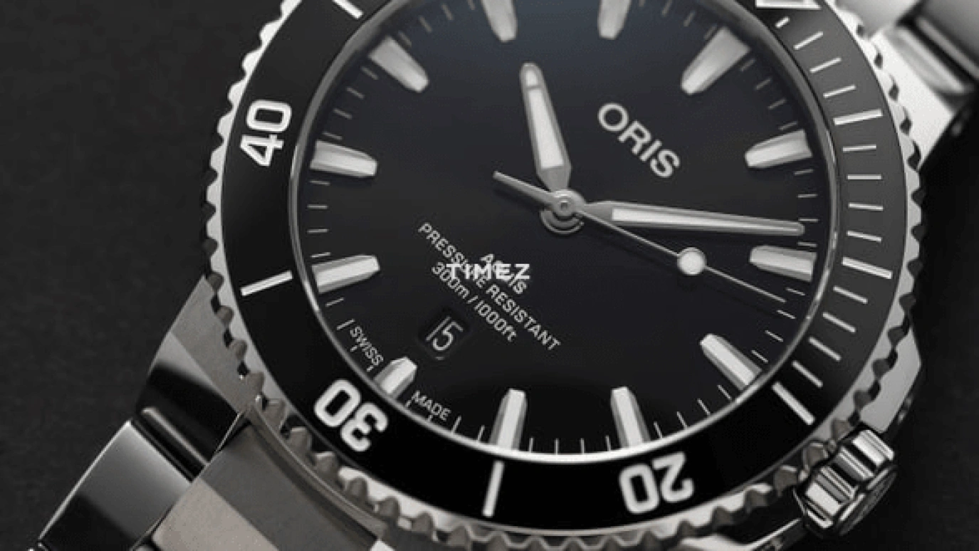 Oris,Aquis 43.50mm,43.50mm,Stainless Steel,Black,Automatic,Day,41hours,01 733 7789 4154,01 733 7789 4154-07 8 23 04PEB