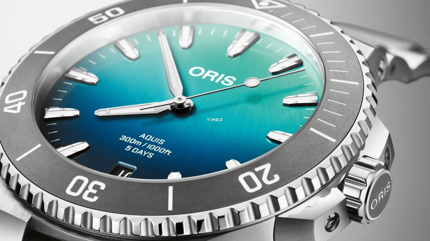 Oris,Aquis 43.50mm,43.50mm,Stainless Steel,Blue,Automatic,Day,Anti-magnetic,01 400 7790 4185,01 400 7790 4185-Set