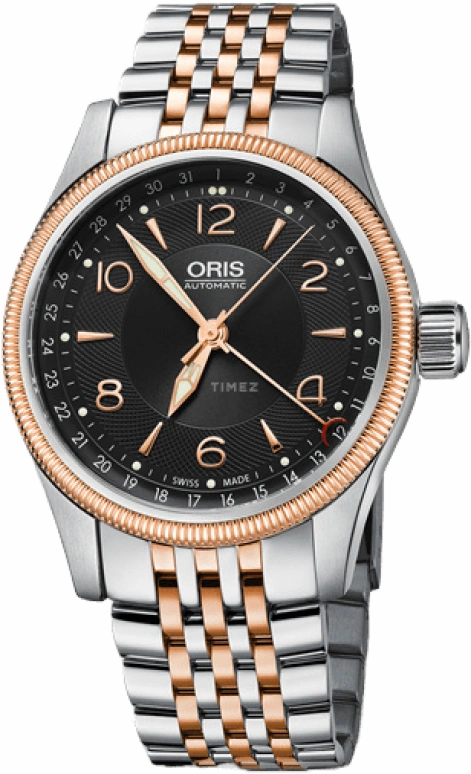 Oris,Big Crown 40mm,40mm,Stainless Steel,Black,Automatic,Date,38hours,01 754 7679 4334,01 754 7679 4334-07 8 20 32
