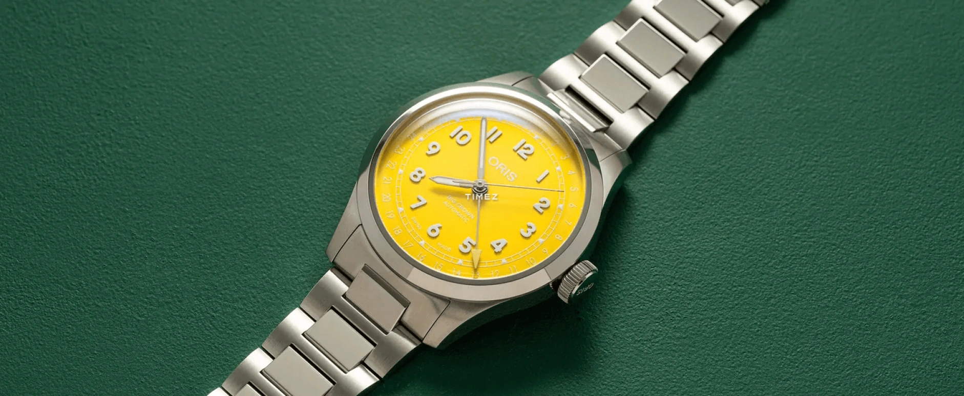 Oris,Big Crown 40mm,40mm,Stainless Steel,Yellow,Automatic,Day,41hours,01 754 7798 4069,01 754 7798 4069-07 8 20 06