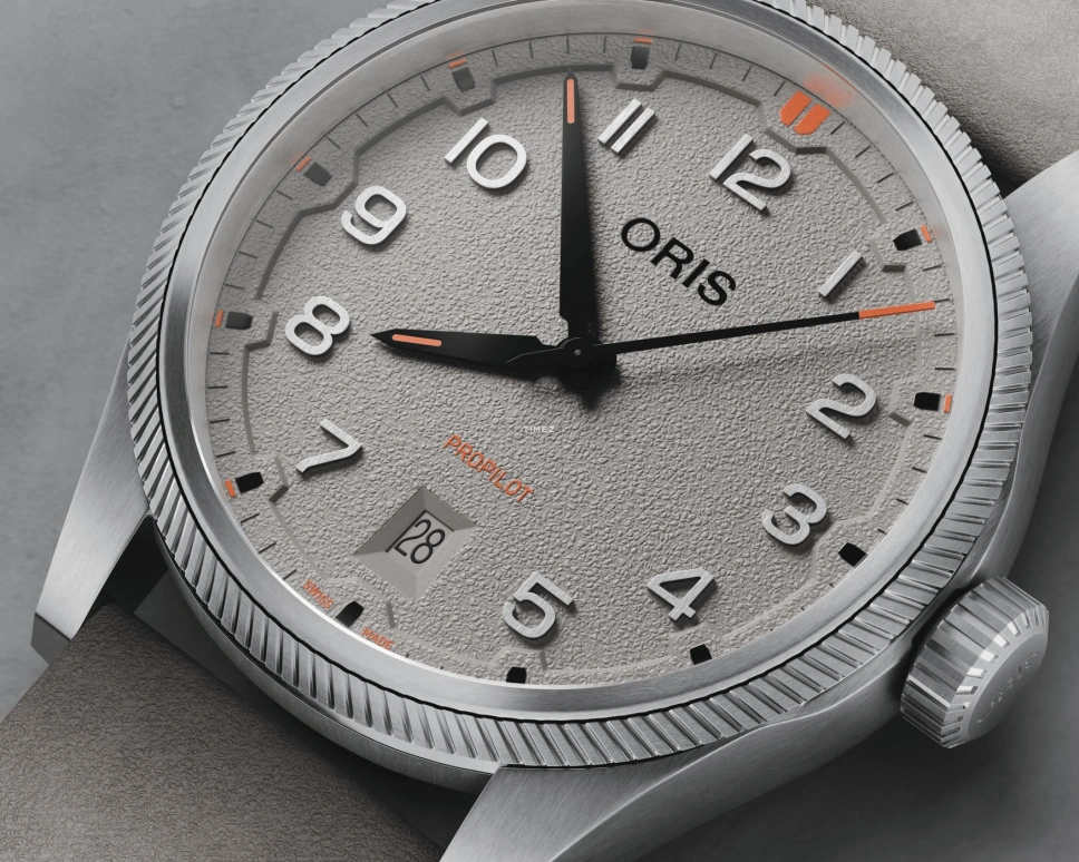 Oris,ProPilot 41mm,41mm,Stainless Steel,Grey,Automatic,Day,41hours,01 733 7805 4163,01 733 7805 4163-07 6 20 15LC
