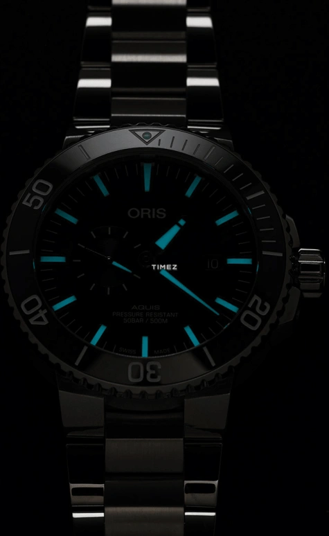 Oris,Aquis 45.50mm,45.50mm,Stainless Steel,Blue,Automatic,Day,38hours,01 743 7733 4155,01 743 7733 4155-07 8 24 05PEB