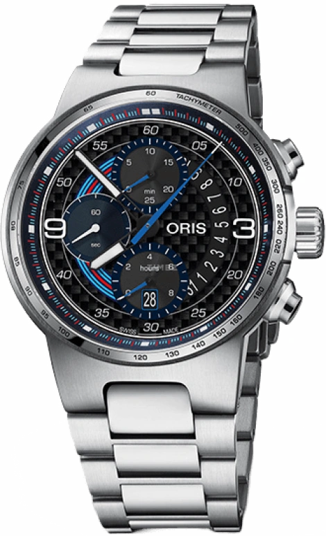 Oris,Williams 44mm,44mm,Stainless Steel,Black,Automatic,Chronograph,Day,Anti-magnetic,01 774 7717 4184,01 774 7717 4184-SET MB