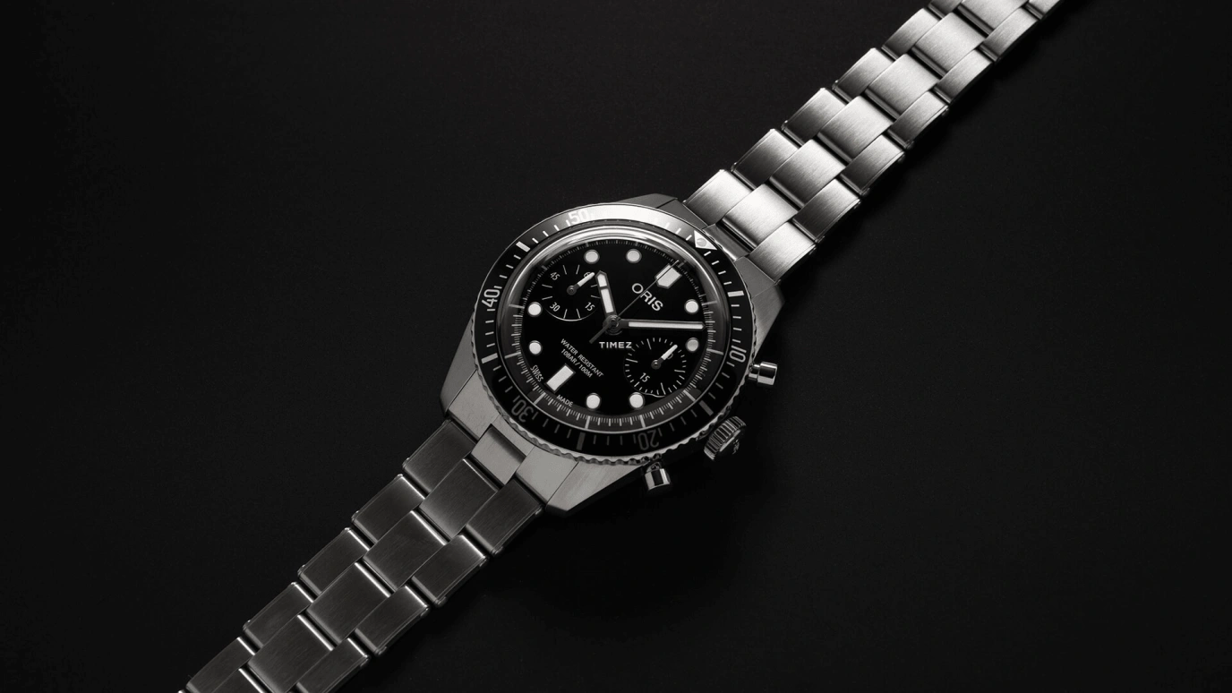 Oris,Divers 65 40mm,40mm,Stainless Steel,Black,Automatic,Chronograph,Sapphire,Crystal Glass,01 771 7791 4054,01 771 7791 4054-07 8 20 18