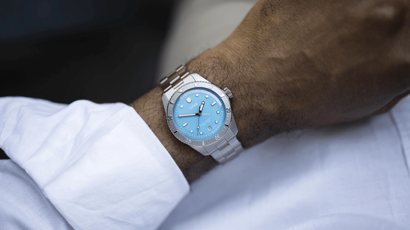 Oris,Divers 65 38mm,38mm,Stainless Steel,Blue,Automatic,Day,Sapphire,Crystal Glass,01 733 7771 4055,01 733 7771 4055-07 8 19 18