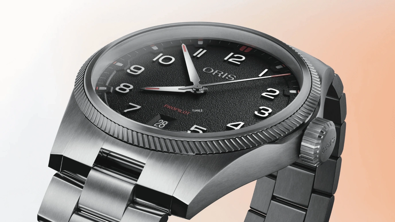 Oris,ProPilot 41mm,41mm,Stainless Steel,Black,Automatic,Day,41hours,01 733 7805 4164,01 733 7805 4164-07 8 20 04LC