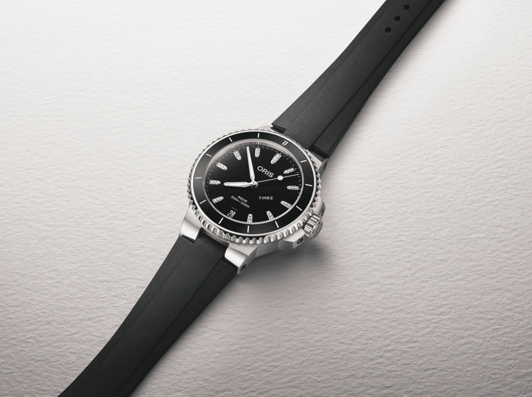 Oris,Aquis 36.50mm,36.50mm,Stainless Steel,Ceramic,Black,Automatic,Day,41hours,01 733 7792 4194,01 733 7792 4194-07 4 19 64FC
