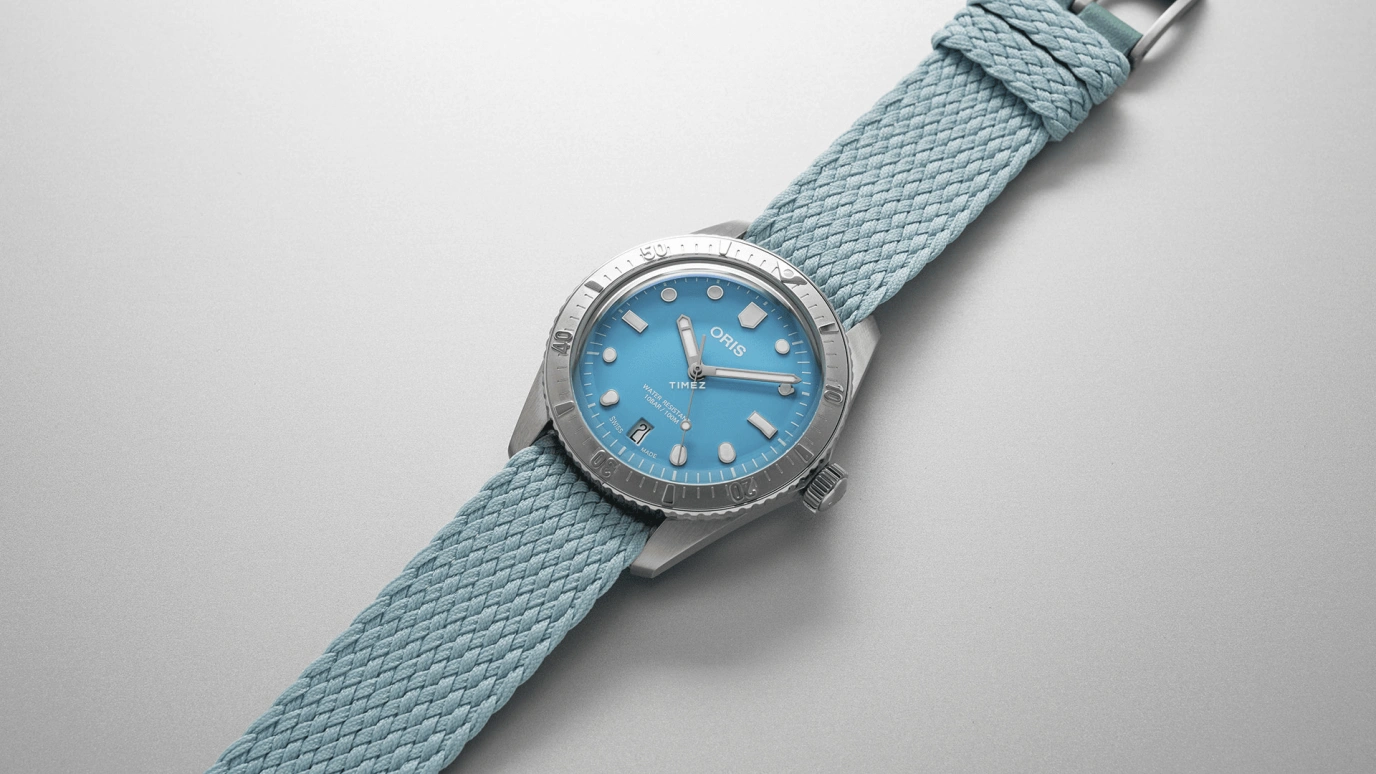 Oris,Divers 65 38mm,38mm,Stainless Steel,Blue,Automatic,Day,Sapphire,Crystal Glass,01 733 7771 4055,01 733 7771 4055-07 3 19 02S
