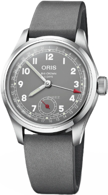 Oris,Big Crown 38mm,38mm,Stainless Steel,Grey,Automatic,Date,120hours,01 403 7776 4083,01 403 7776 4083-SET