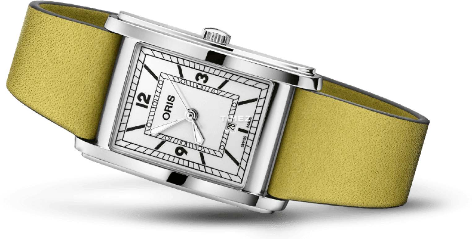 Oris,Rectangular 25.50x38mm,25.50x38mm,Stainless Steel,White,Automatic,Day,38hours,01 561 7783 4061,01 561 7783 4061-07 5 19 15