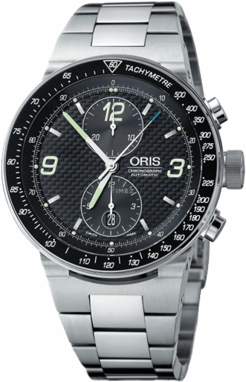 Oris,Williams 45mm,45mm,Stainless Steel,Black,Automatic,Chronograph,Date,01 673 7563 4184,01 673 7563 4184-07 8 27 01