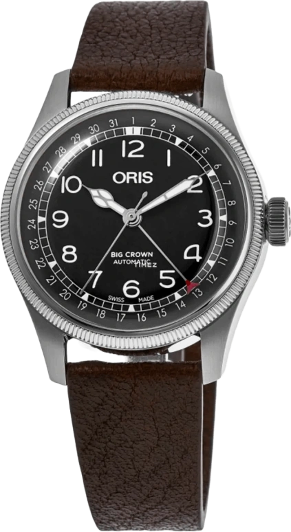 Oris,Aviation 40mm,40mm,Stainless Steel,Black,Automatic,Day,38hours,01 754 7785 4084,01 754 7785 4084-Set