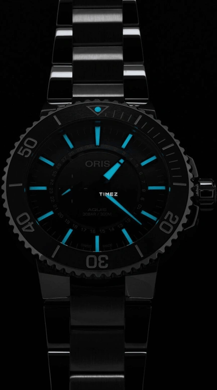 Oris,Aquis 43.50mm,43.50mm,Stainless Steel,Green,Automatic,Day,38hours,01 743 7734 4197,01 743 7734 4197-Set
