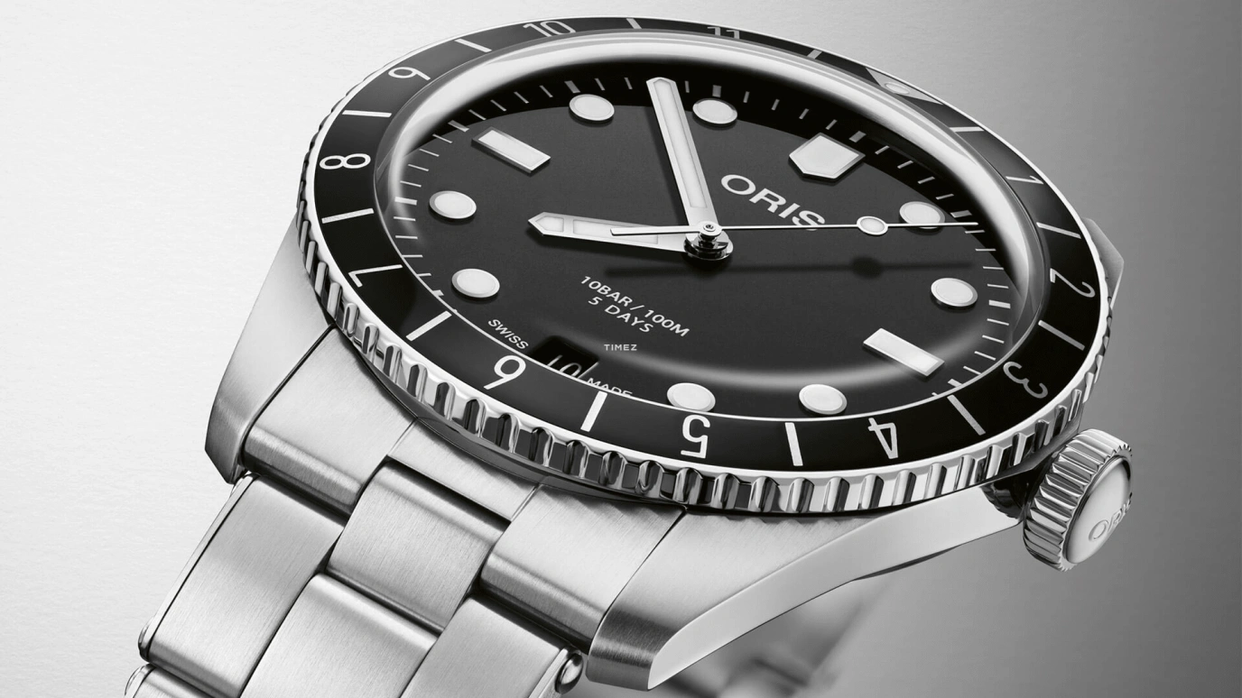 Oris,Divers 40mm,40mm,Stainless Steel,Black,Automatic,Day,Sapphire,Crystal Glass,01 400 7772 4054,01 400 7772 4054-07 8 20 18